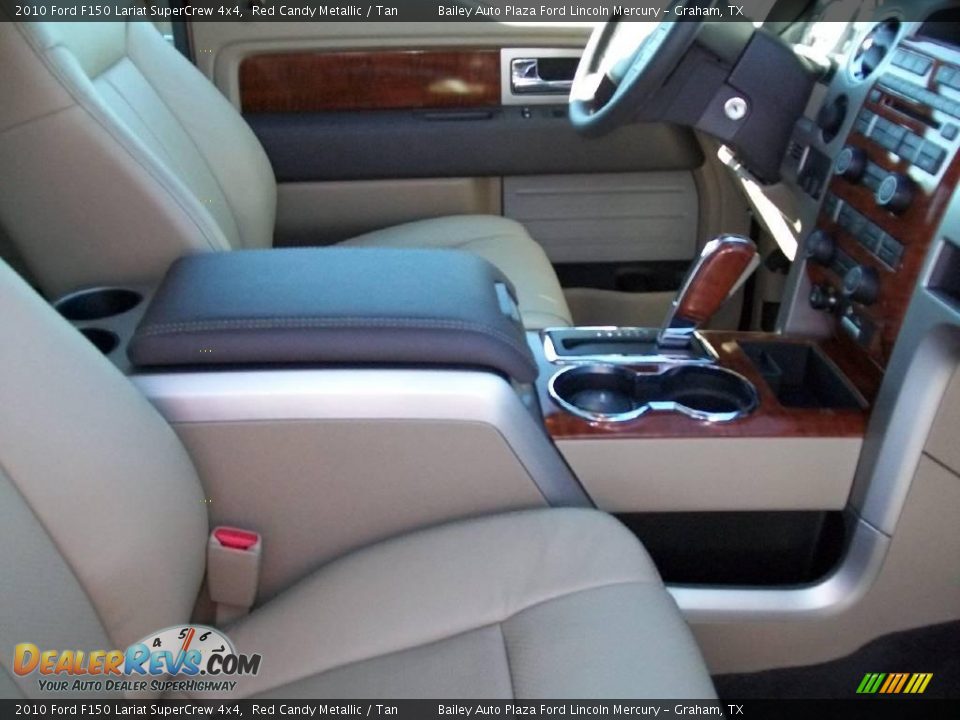 2010 Ford F150 Lariat SuperCrew 4x4 Red Candy Metallic / Tan Photo #7