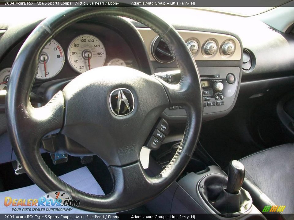 2004 Acura RSX Type S Sports Coupe Arctic Blue Pearl / Ebony Photo #30