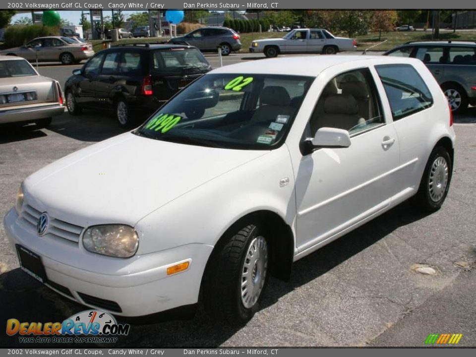 2002 Volkswagen Golf GL Coupe Candy White / Grey Photo #1