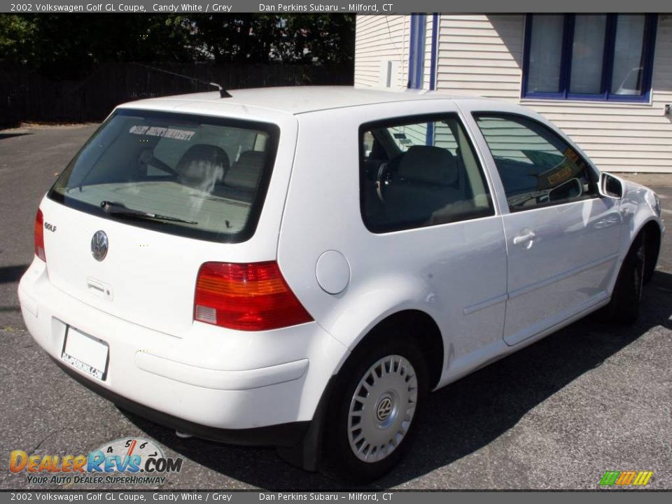 2002 Volkswagen Golf GL Coupe Candy White / Grey Photo #5