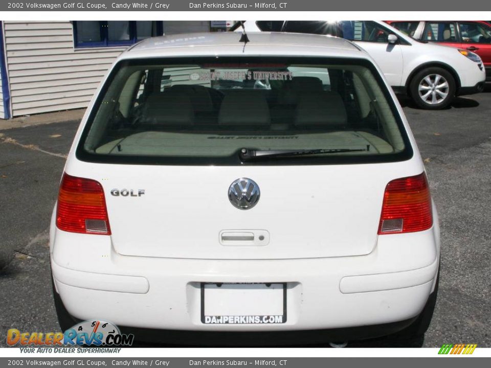 2002 Volkswagen Golf GL Coupe Candy White / Grey Photo #6