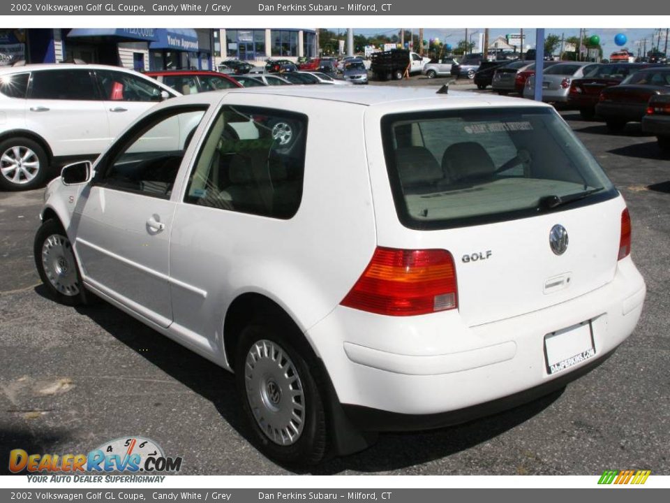 2002 Volkswagen Golf GL Coupe Candy White / Grey Photo #7