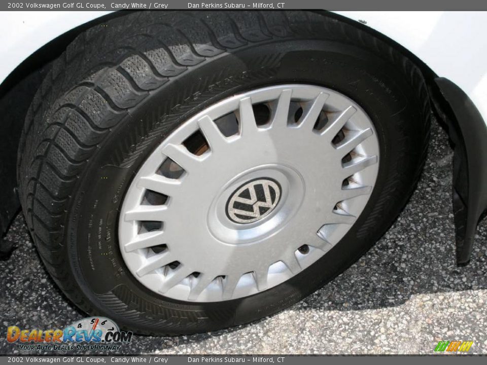 2002 Volkswagen Golf GL Coupe Candy White / Grey Photo #9