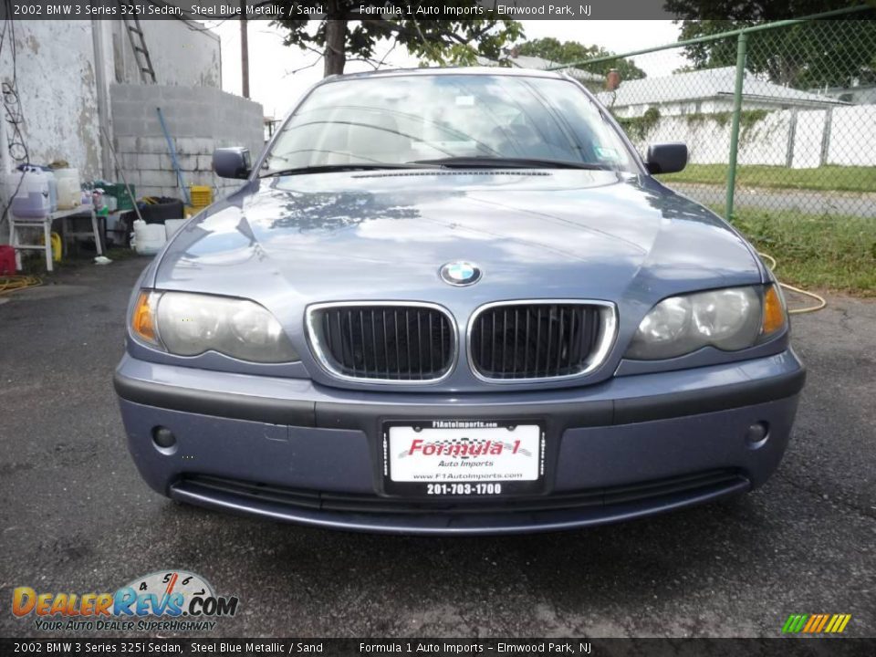 2002 BMW 3 Series 325i Sedan Steel Blue Metallic / Sand Photo #2