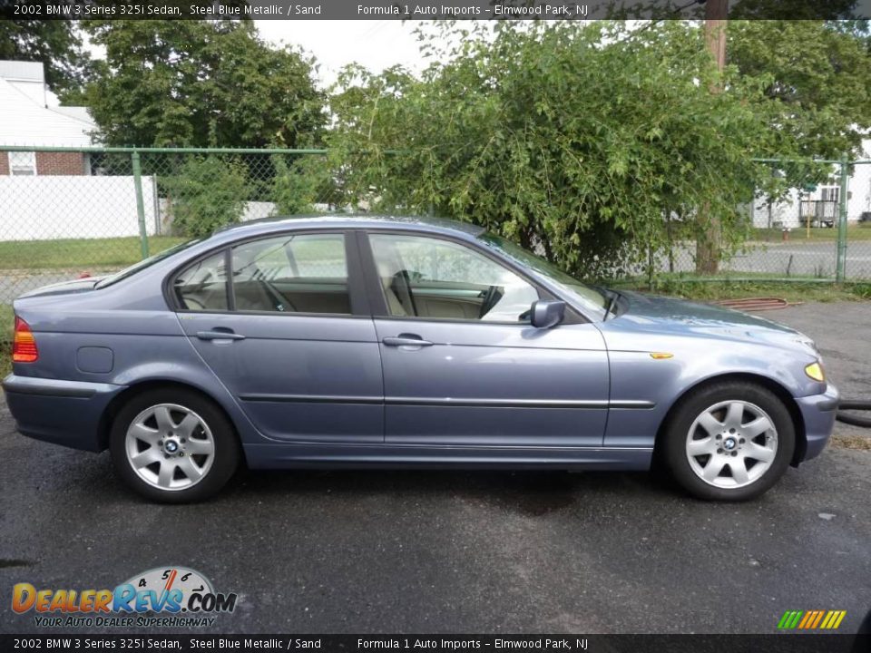 2002 BMW 3 Series 325i Sedan Steel Blue Metallic / Sand Photo #3