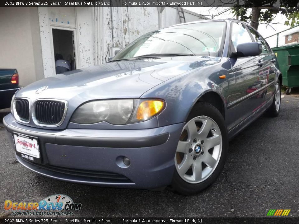 2002 BMW 3 Series 325i Sedan Steel Blue Metallic / Sand Photo #4