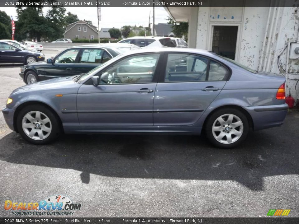 2002 BMW 3 Series 325i Sedan Steel Blue Metallic / Sand Photo #5