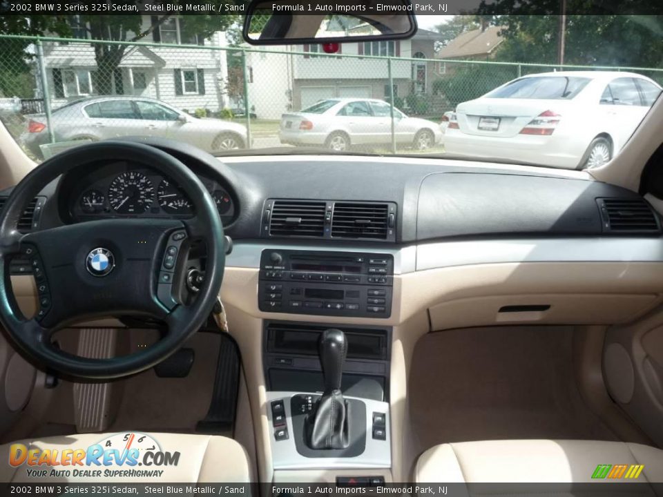 2002 BMW 3 Series 325i Sedan Steel Blue Metallic / Sand Photo #8
