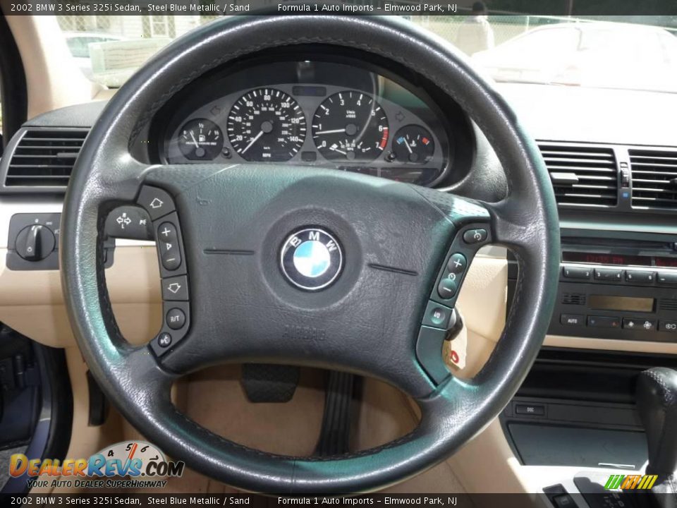 2002 BMW 3 Series 325i Sedan Steel Blue Metallic / Sand Photo #9