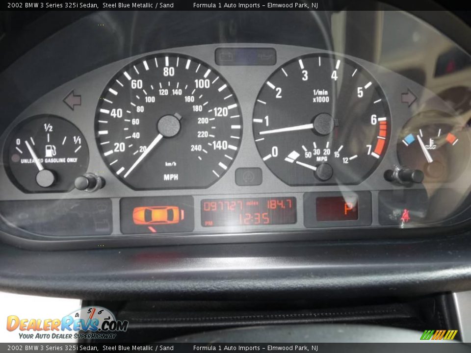 2002 BMW 3 Series 325i Sedan Steel Blue Metallic / Sand Photo #10