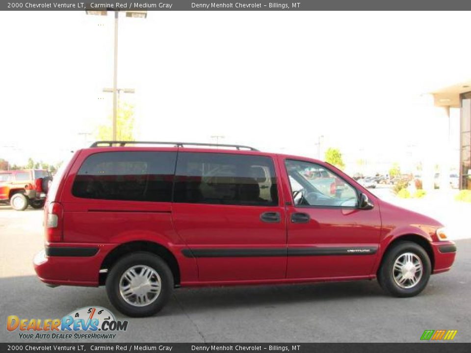 2000 Chevrolet Venture LT Carmine Red / Medium Gray Photo #4
