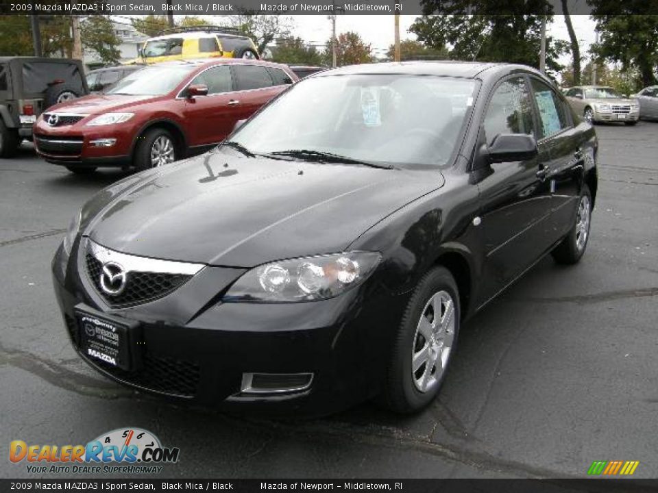 2009 Mazda MAZDA3 i Sport Sedan Black Mica / Black Photo #1