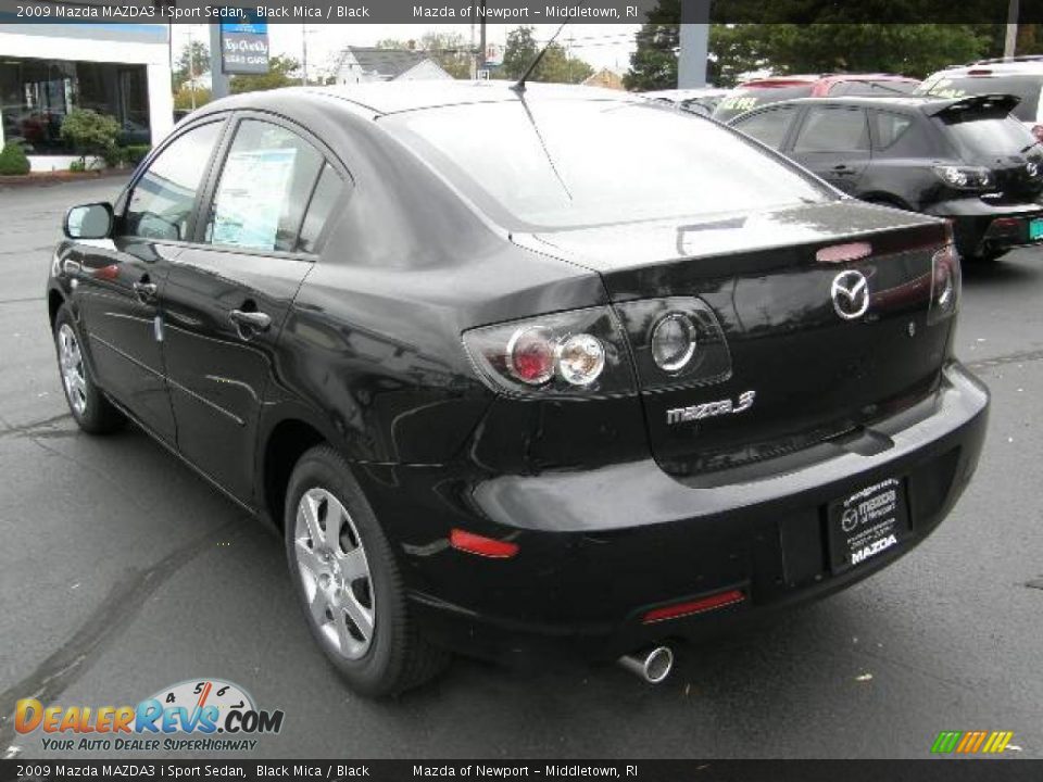2009 Mazda MAZDA3 i Sport Sedan Black Mica / Black Photo #3
