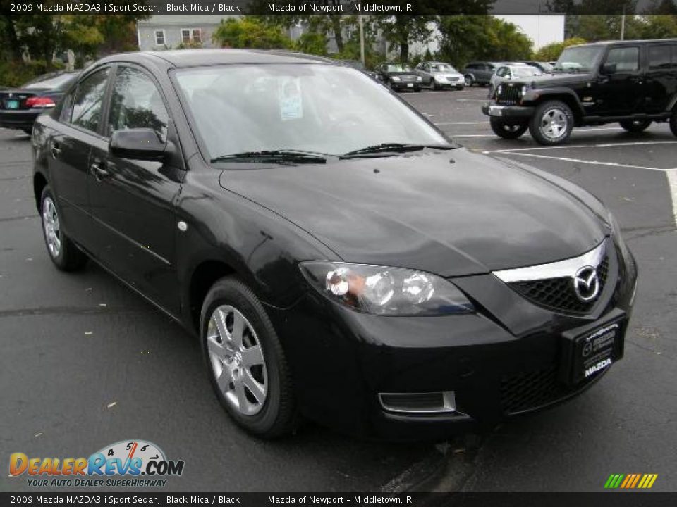 2009 Mazda MAZDA3 i Sport Sedan Black Mica / Black Photo #5
