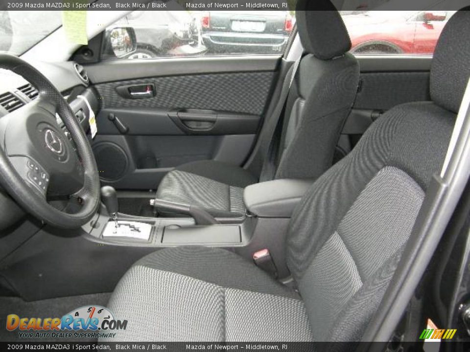 2009 Mazda MAZDA3 i Sport Sedan Black Mica / Black Photo #7