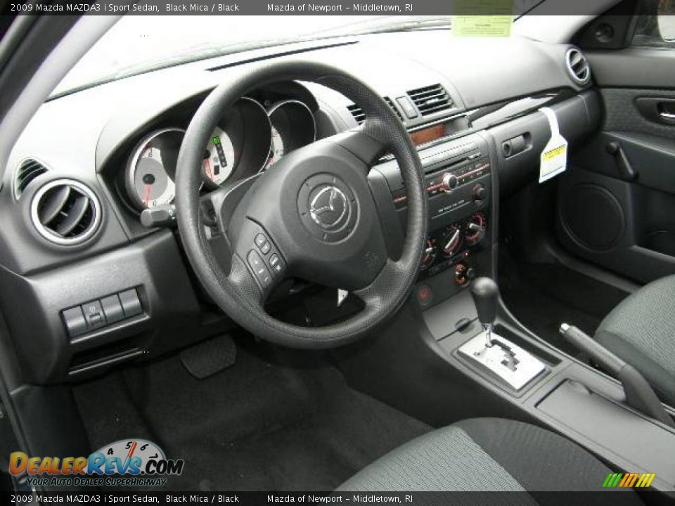 2009 Mazda MAZDA3 i Sport Sedan Black Mica / Black Photo #9