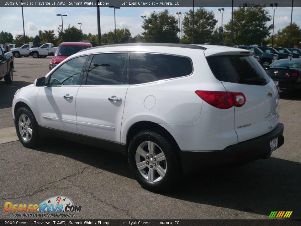 2009 Chevrolet Traverse LT AWD Summit White / Ebony Photo #4
