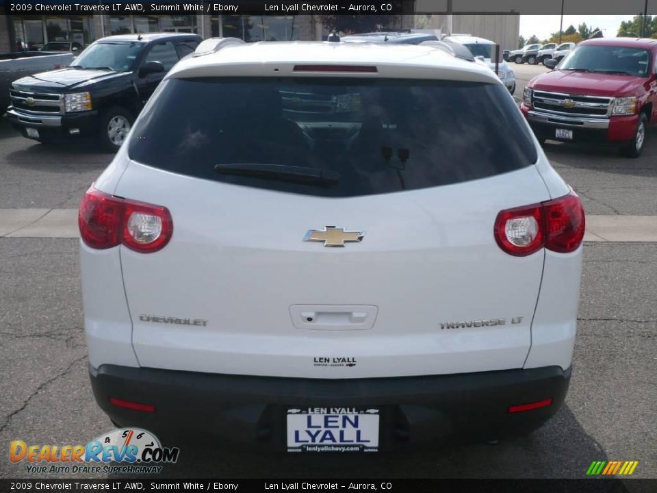 2009 Chevrolet Traverse LT AWD Summit White / Ebony Photo #5