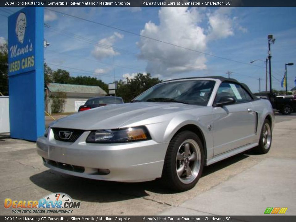 2004 Ford Mustang GT Convertible Silver Metallic / Medium Graphite Photo #4