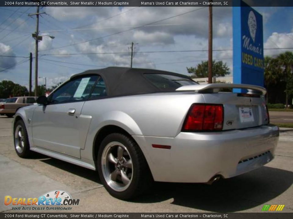 2004 Ford Mustang GT Convertible Silver Metallic / Medium Graphite Photo #6