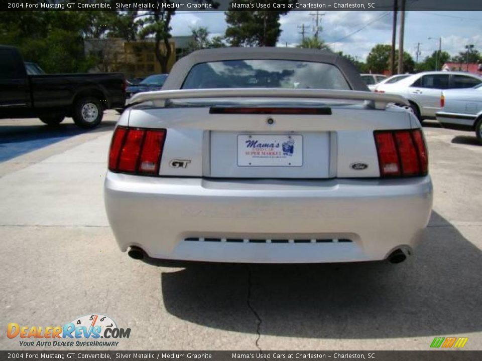2004 Ford Mustang GT Convertible Silver Metallic / Medium Graphite Photo #7