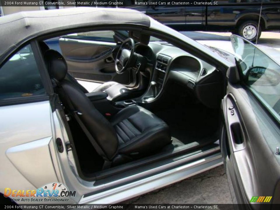 2004 Ford Mustang GT Convertible Silver Metallic / Medium Graphite Photo #10