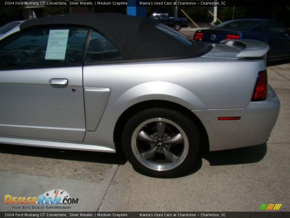 2004 Ford Mustang GT Convertible Silver Metallic / Medium Graphite Photo #21