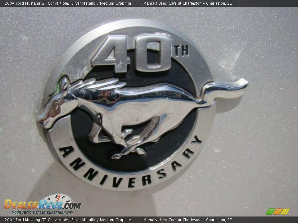 2004 Ford Mustang GT Convertible Silver Metallic / Medium Graphite Photo #26