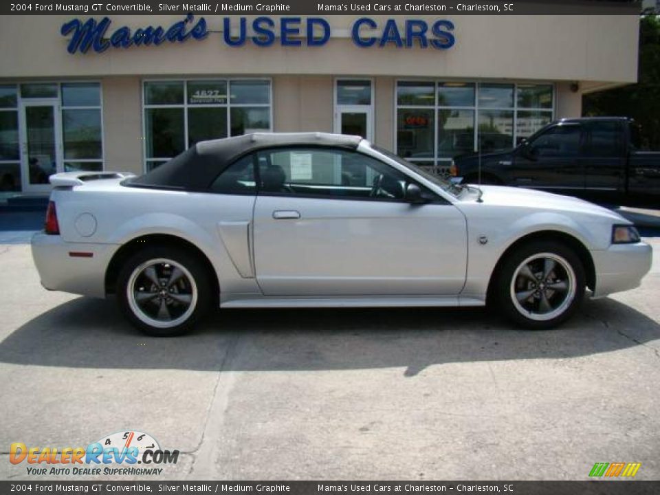 2004 Ford Mustang GT Convertible Silver Metallic / Medium Graphite Photo #27