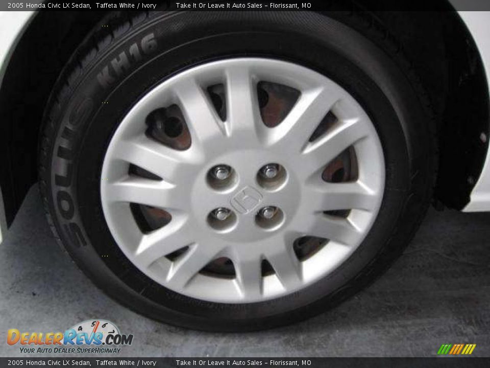 2005 Honda Civic LX Sedan Taffeta White / Ivory Photo #2