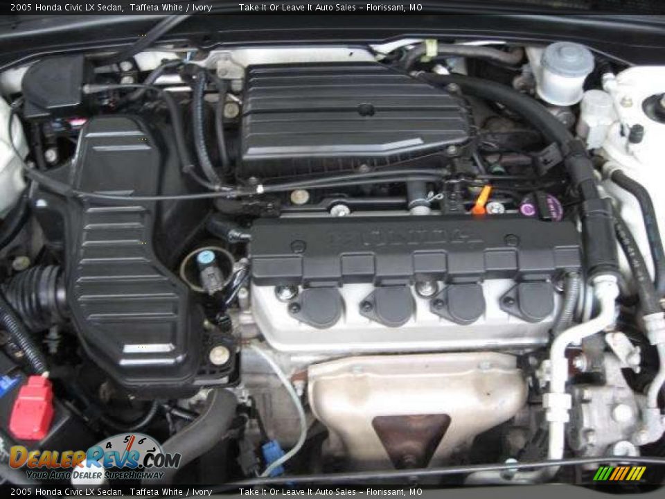 2005 Honda Civic LX Sedan Taffeta White / Ivory Photo #15