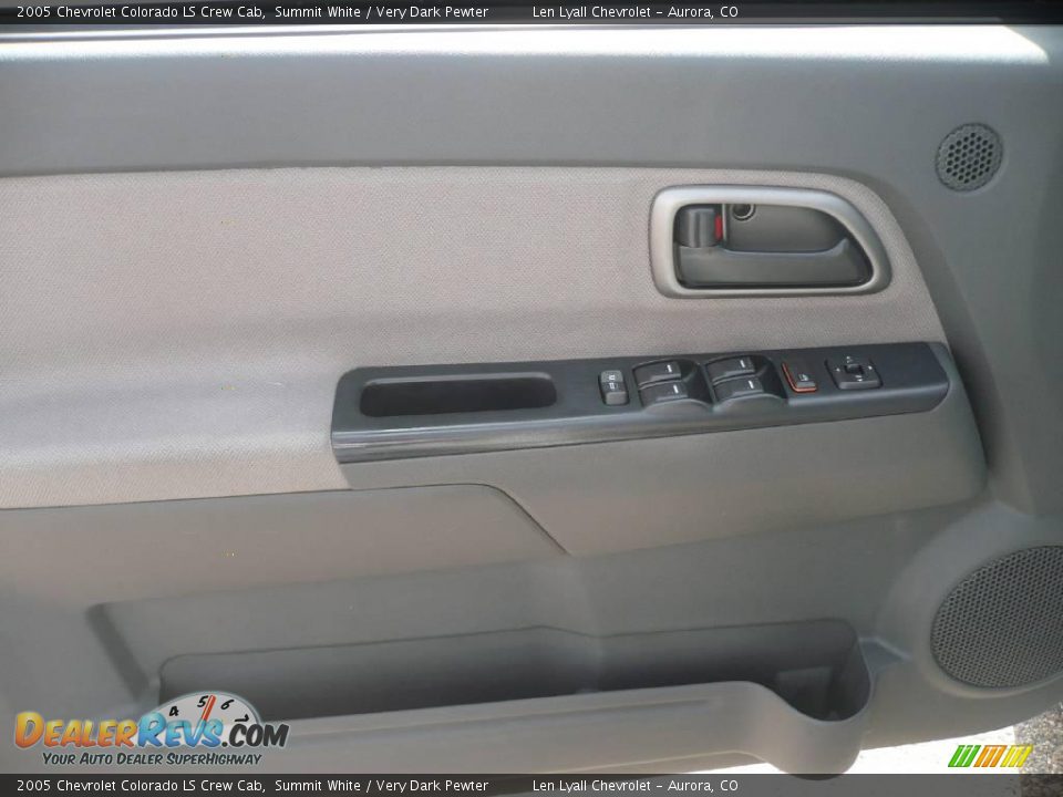 2005 Chevrolet Colorado LS Crew Cab Summit White / Very Dark Pewter Photo #7