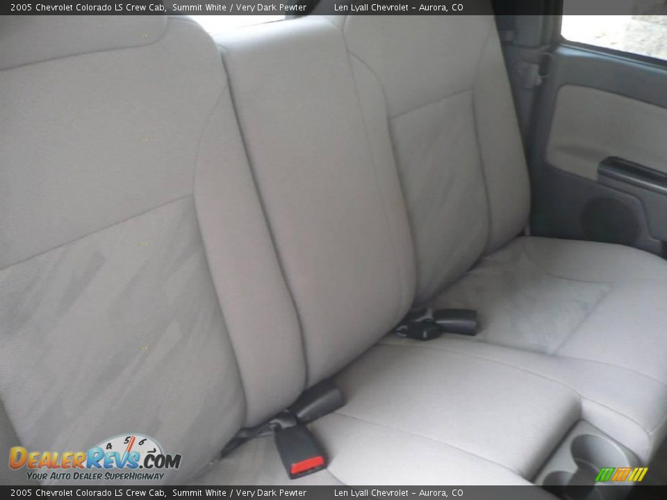2005 Chevrolet Colorado LS Crew Cab Summit White / Very Dark Pewter Photo #14