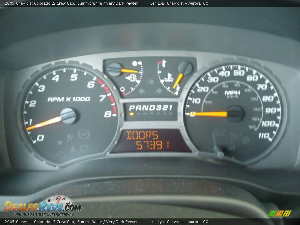 2005 Chevrolet Colorado LS Crew Cab Summit White / Very Dark Pewter Photo #16