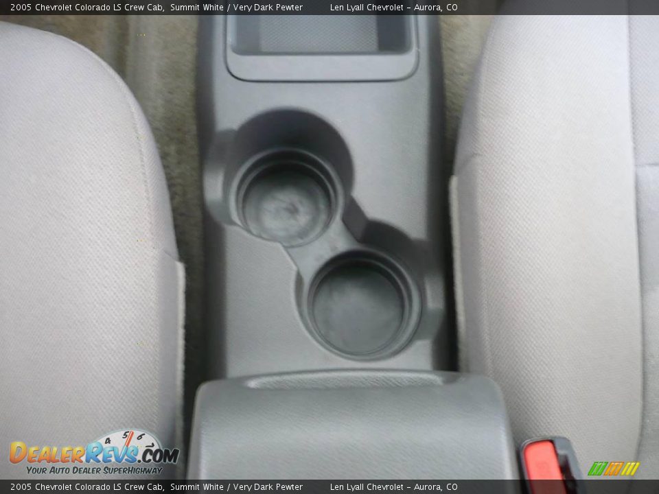 2005 Chevrolet Colorado LS Crew Cab Summit White / Very Dark Pewter Photo #18