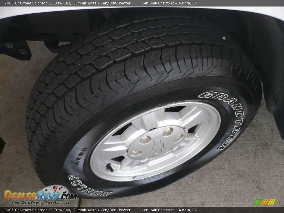 2005 Chevrolet Colorado LS Crew Cab Summit White / Very Dark Pewter Photo #20