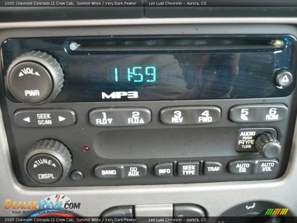 2005 Chevrolet Colorado LS Crew Cab Summit White / Very Dark Pewter Photo #24