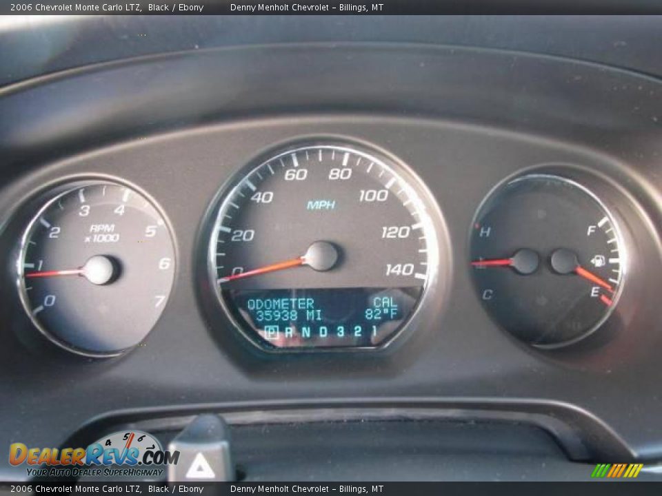 2006 Chevrolet Monte Carlo LTZ Black / Ebony Photo #16