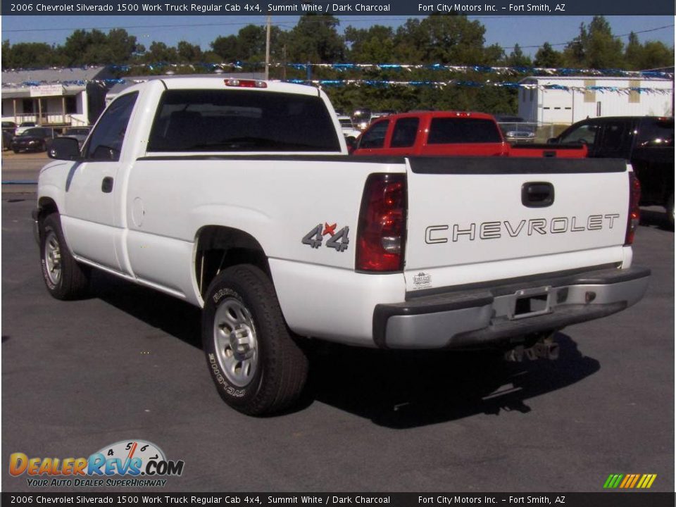 2006 Chevrolet Silverado 1500 Work Truck Regular Cab 4x4 Summit White / Dark Charcoal Photo #2