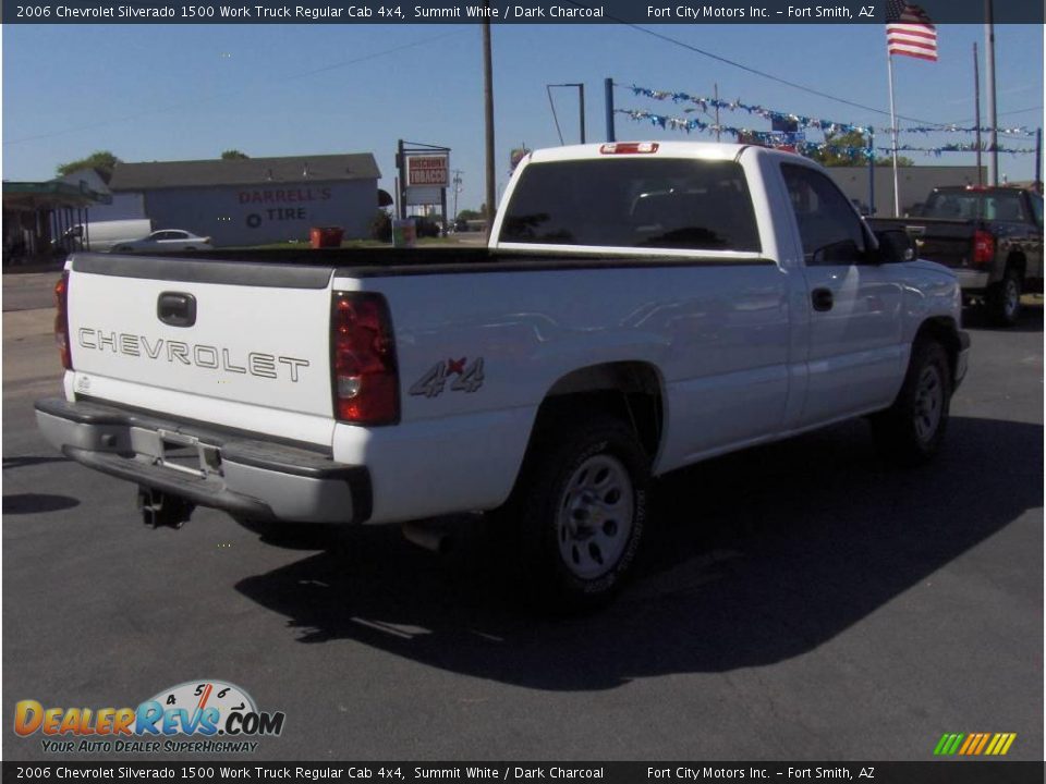 2006 Chevrolet Silverado 1500 Work Truck Regular Cab 4x4 Summit White / Dark Charcoal Photo #3