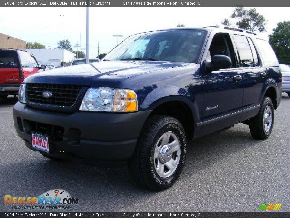 2004 Ford Explorer XLS Dark Blue Pearl Metallic / Graphite Photo #1