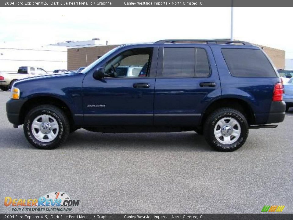 2004 Ford Explorer XLS Dark Blue Pearl Metallic / Graphite Photo #2