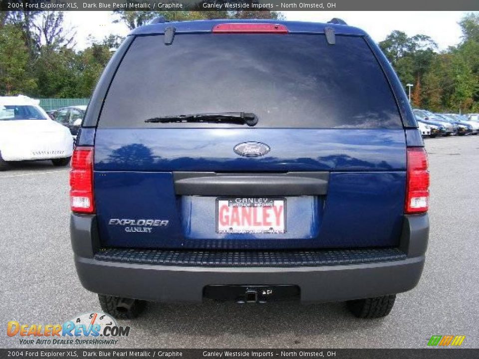 2004 Ford Explorer XLS Dark Blue Pearl Metallic / Graphite Photo #4