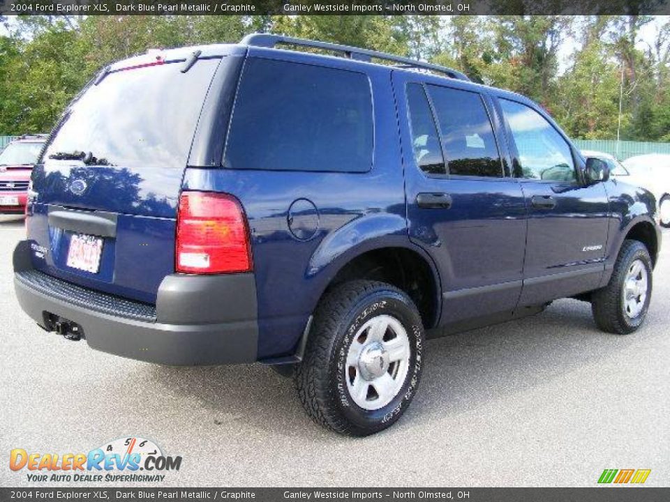 2004 Ford Explorer XLS Dark Blue Pearl Metallic / Graphite Photo #5