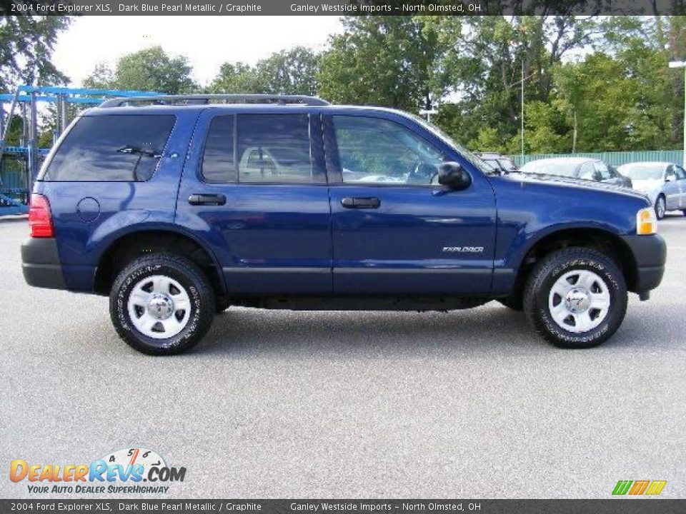 2004 Ford Explorer XLS Dark Blue Pearl Metallic / Graphite Photo #6