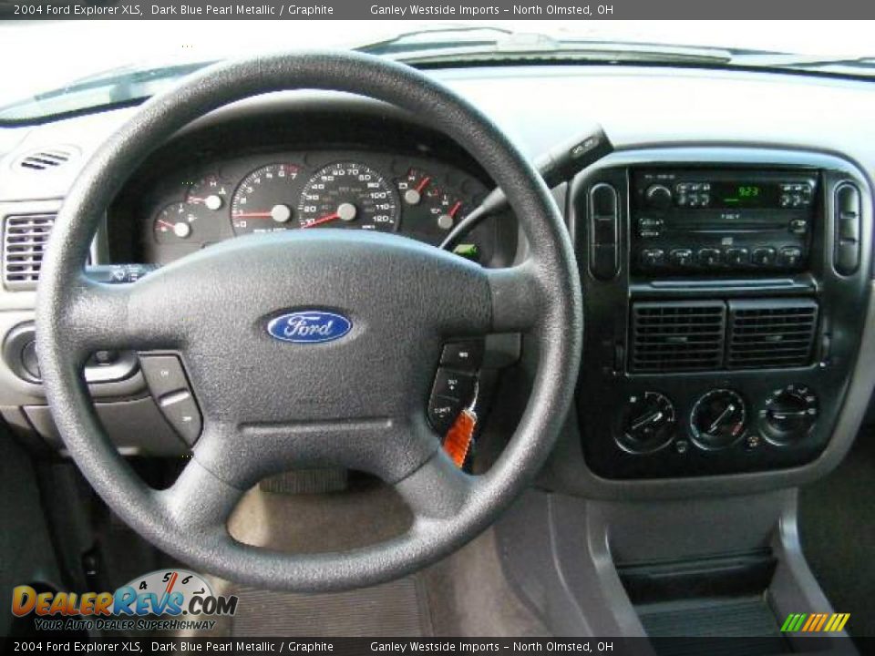 2004 Ford Explorer XLS Dark Blue Pearl Metallic / Graphite Photo #14