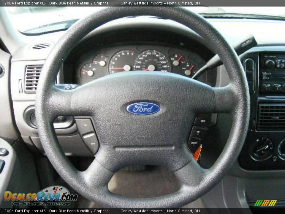 2004 Ford Explorer XLS Dark Blue Pearl Metallic / Graphite Photo #15