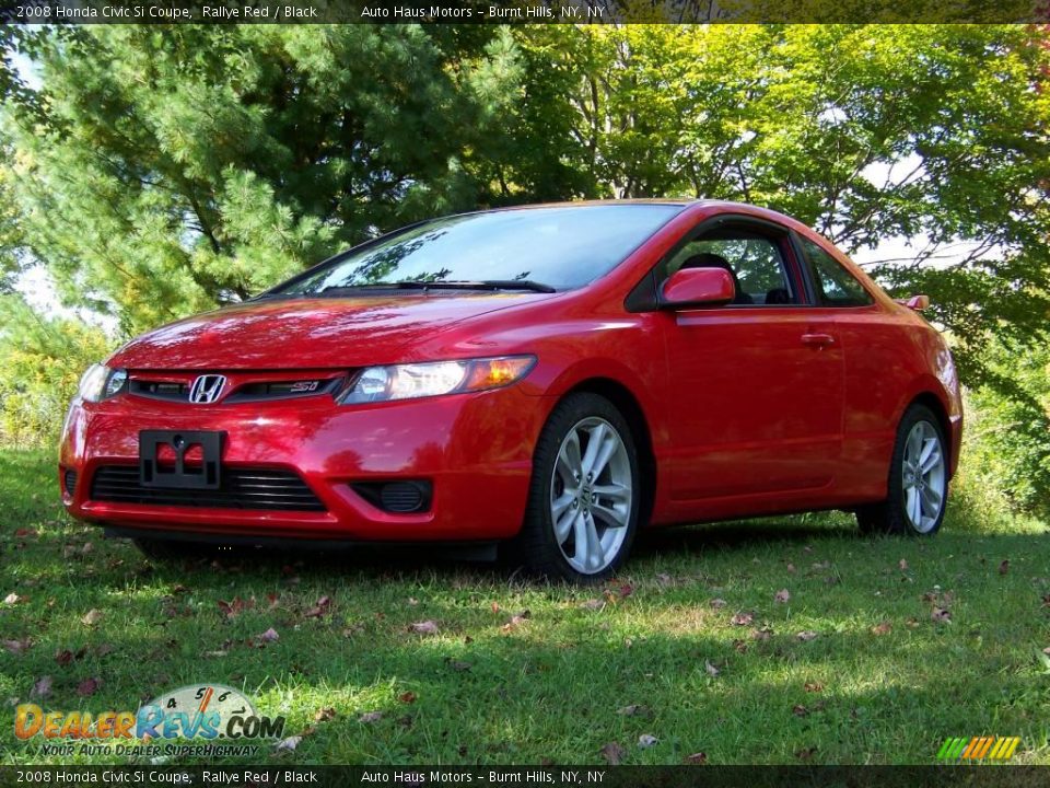 2008 Honda Civic Si Coupe Rallye Red / Black Photo #1