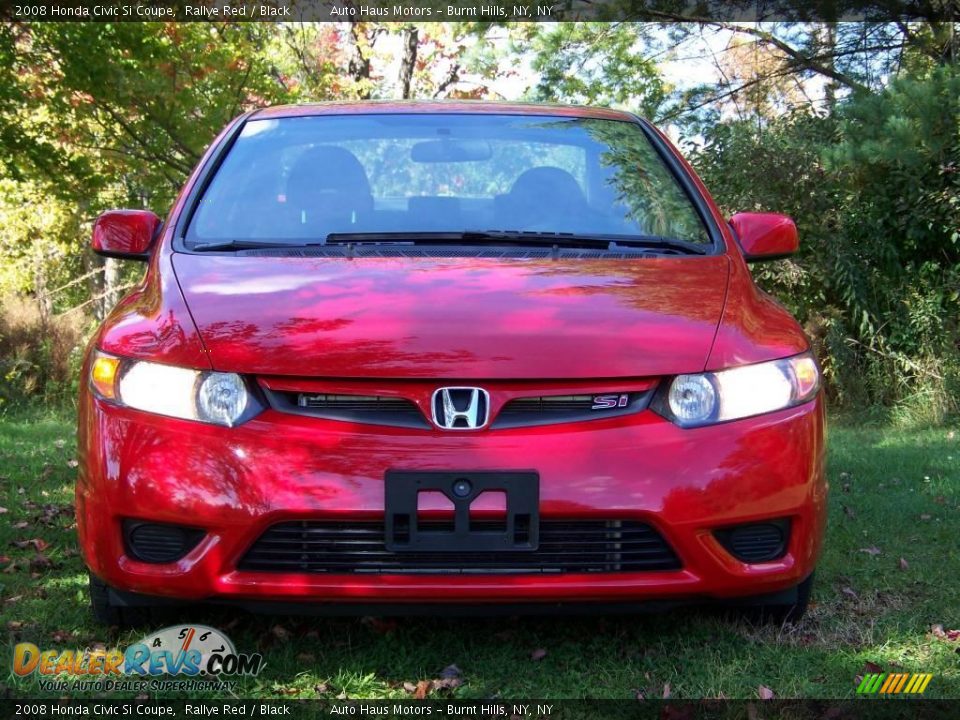 2008 Honda Civic Si Coupe Rallye Red / Black Photo #2