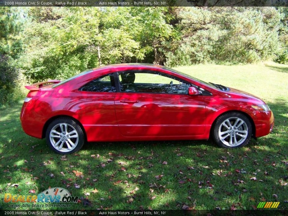 2008 Honda Civic Si Coupe Rallye Red / Black Photo #4